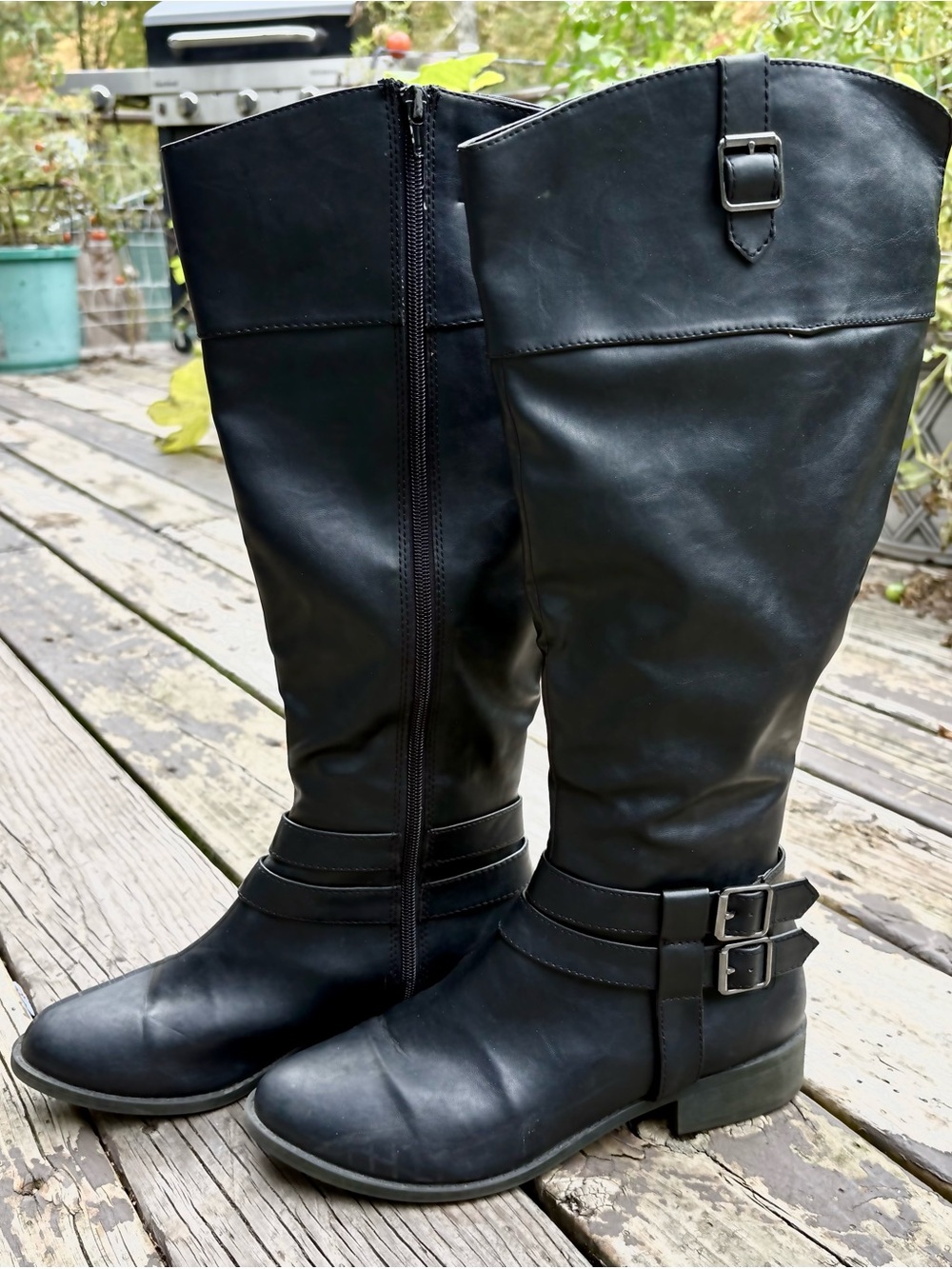 American Eagle Black Knee-High Women's Riding Boots 8.5